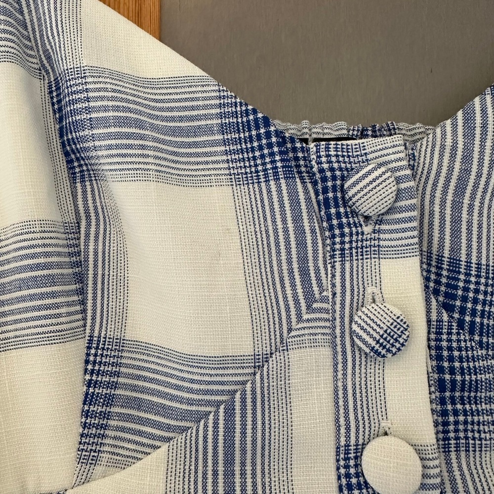 Lulus Keep on Charming Plaid Button-Front Midi Dress Size Small - Picture 6 of 12